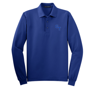 Academic Long Sleeve Polo Embroidered - <p style="color: red;"><strong>Youth</strong></p>