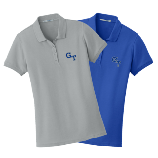 Womens Short Sleeve Polo Embroidered