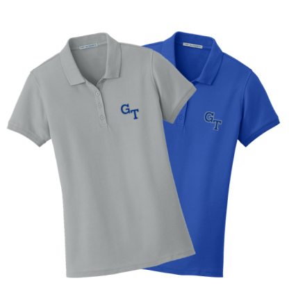 Academic Short Sleeve Polo Embroidered - <p style="color: #ff1493;"><strong>Women's</strong></p>