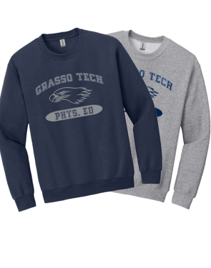 Phys Ed Crew Sweatshirt Printed (Optional) - <p style="color: red;"><strong>Youth</strong></p>