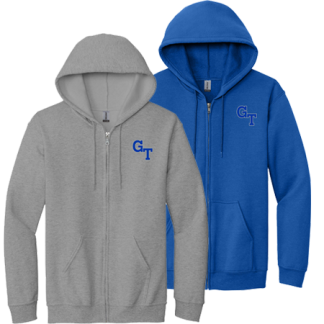 Academic Full Zip Hooded Sweatshirt