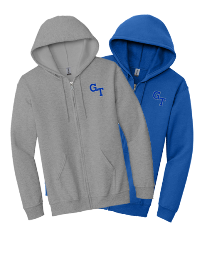 Academic Full Zip Hooded Sweatshirt - <p style="color: red;"><strong>Youth</strong></p>