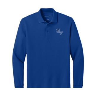 Academic Long Sleeve Polo Embroidered - <p style="color: red;"><strong>Youth</strong></p>