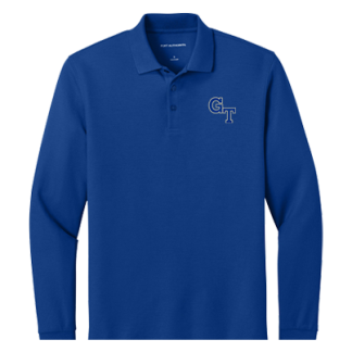 Academic Long Sleeve Polo Embroidered - <p style="color: red;"><strong>Youth</strong></p>