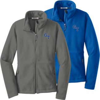 Academic Full Zip Fleece Embroidered - <p style="color: #ff1493;"><strong>Women's</strong></p>