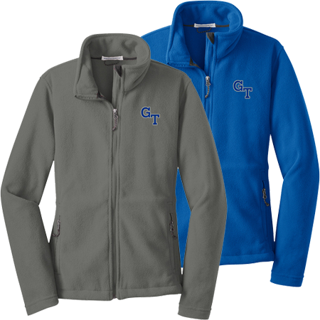 Academic Full Zip Fleece Embroidered - <p style="color: #ff1493;"><strong>Women's</strong></p>