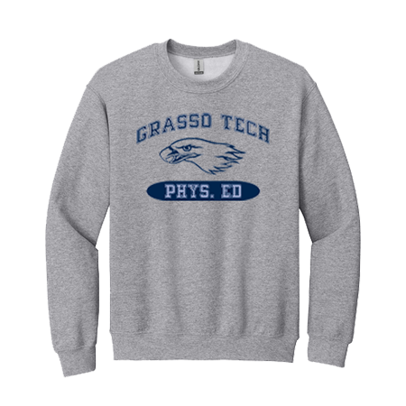 Phys Ed Crew Sweatshirt Printed (Optional) - <p style="color: red;"><strong>Youth</strong></p> - Image 3