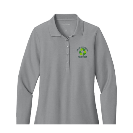 Bio-Environ. Long Sleeve Polo Shirt - <p style="color: #ff1493;"><strong>Women's</strong></p>
