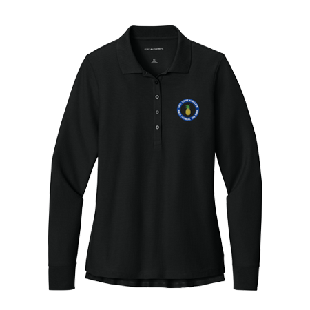 Guest Services Management Long Sleeve Polo Embroidered - <p style="color: #ff1493;"><strong>Women's</strong></p>