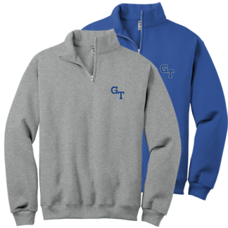 Academic 1/4 Zip Jerzees Sweatshirt Printed - <center><p style="color: #ffcc00; background-color: #003399; font-style: italic;"><strong>New Product</strong></center></p>