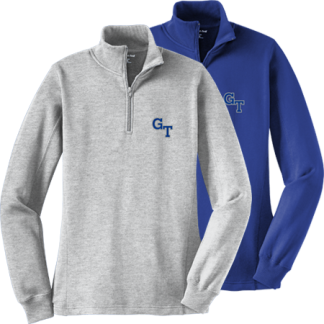 Academic 1/4 Zip Sport-Tek Sweatshirt Embroidered - <p style="color: #ff1493;"><strong>Women's</strong></p><center><p style="color: #ffcc00; background-color: #003399; font-style: italic;"><strong>New Product</strong></center></p>