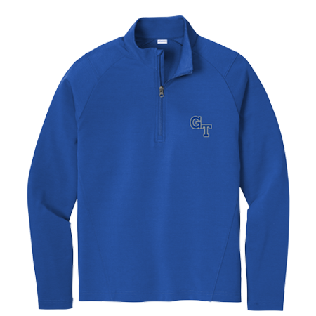 Academic 1/4 Zip Sport-Tek Sport Wick Sweatshirt Embroidered - <center><p style="color: #ffcc00; background-color: #003399; font-style: italic;"><strong>New Product</strong></center></p> - Image 2