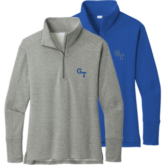 Academic 1/4 Zip Sport-Tek Sport Wick Sweatshirt Embroidered - <p style="color: #ff1493;"><strong>Women's</strong></p><center><p style="color: #ffcc00; background-color: #003399; font-style: italic;"><strong>New Product</strong></center></p>
